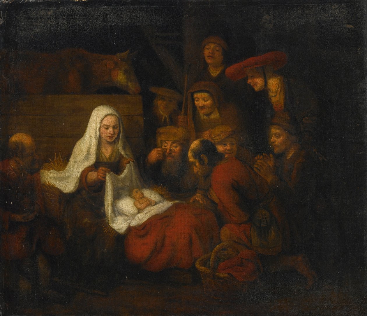 Abraham van Dyck Paimenten palvonta tekijältä Abraham van Dijck