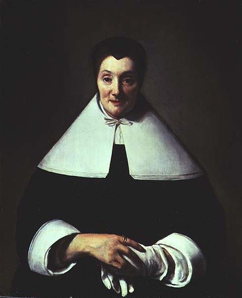 Muotokuva 50-vuotiaasta naisesta tekijältä Abraham van Dyck