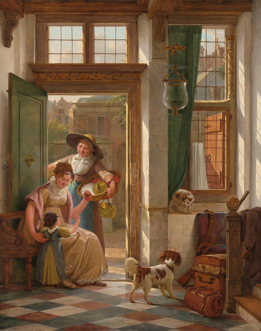 Kirsikkamyyjä ovella tekijältä Abraham van Strij (I) (signed by artist)