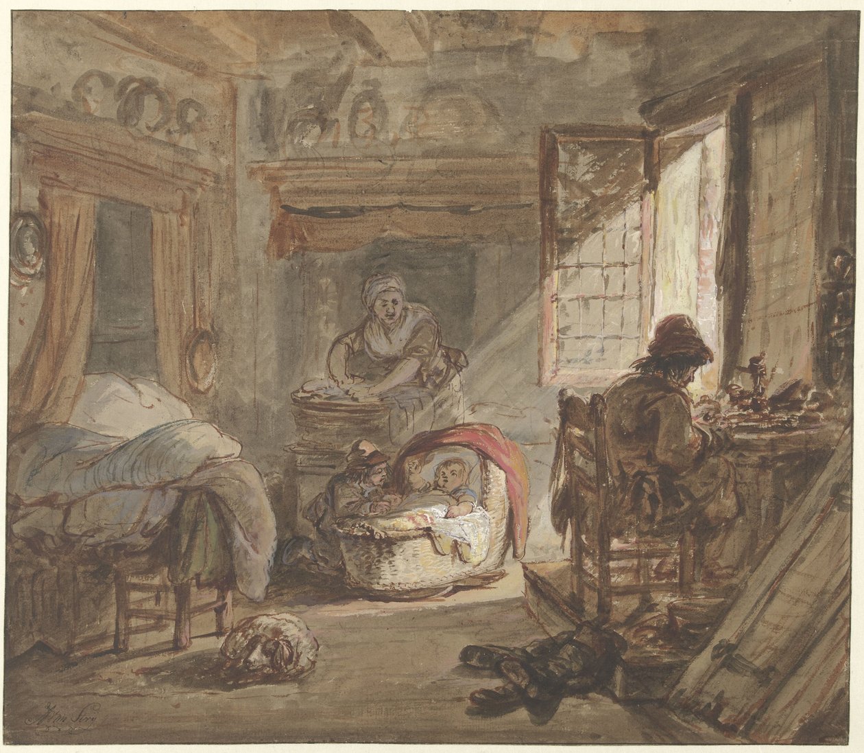 Sisustus perheen kanssa tekijältä Abraham van Strij (I)