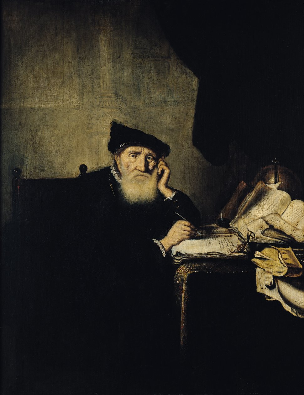 Filosofi tutkimuksessaan tekijältä Abraham van den Hecken