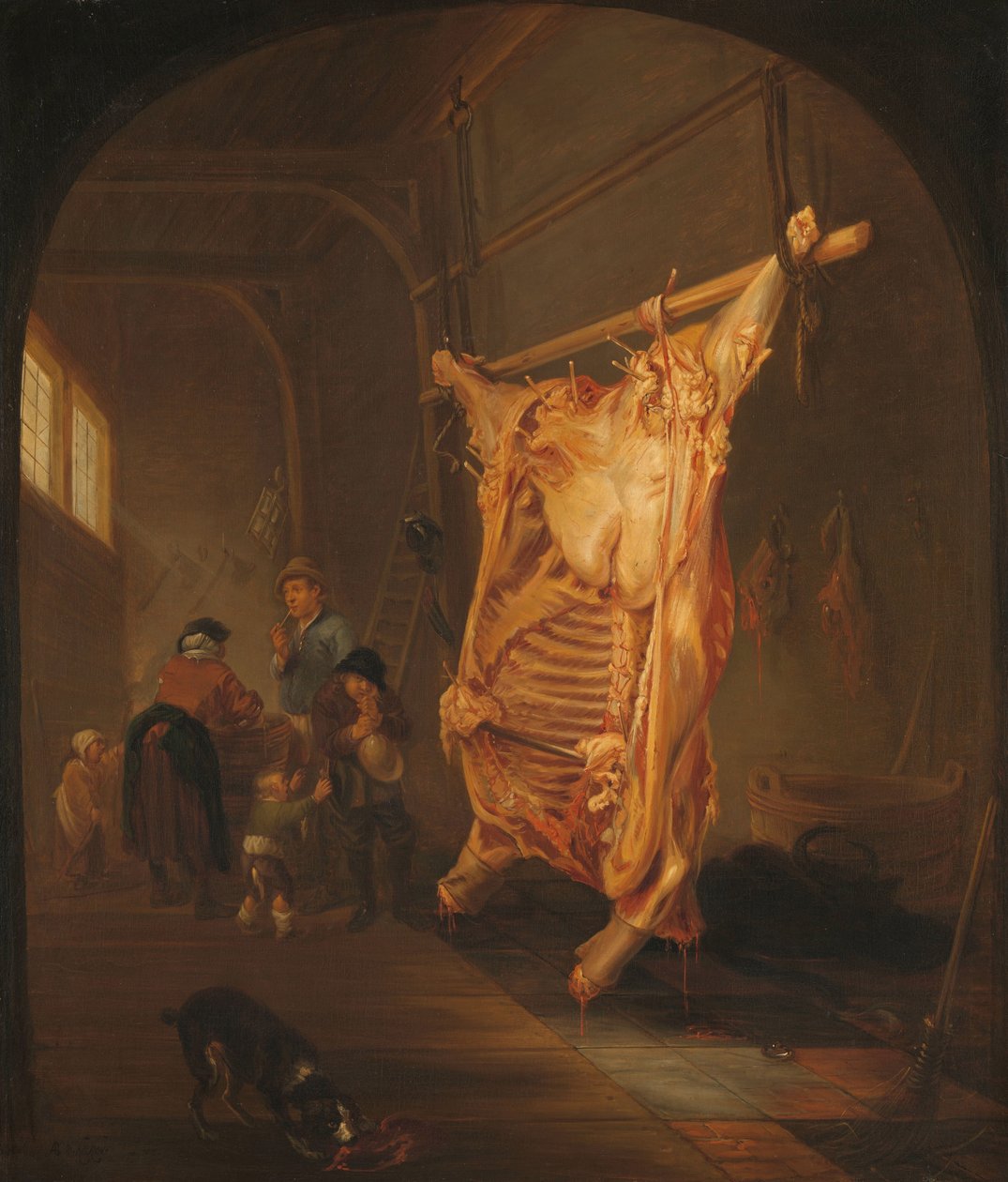 Teurastettu härkä tekijältä Abraham van den Hecken