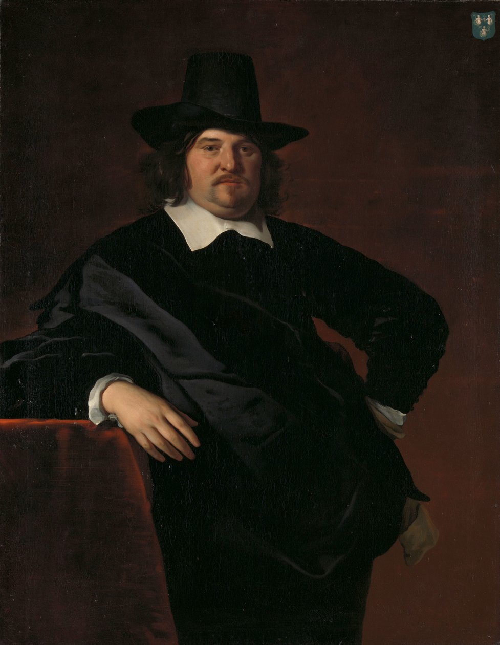 Abraham de Visscher (1605-67). Amsterdamin kauppias ja Dutch West India Companyn johtaja tekijältä Abraham van den Tempel (attributed to)
