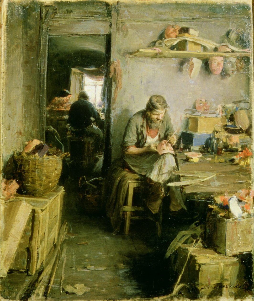 Maskistudiossa, 1897 tekijältä Abram Efimovich Arkhipov