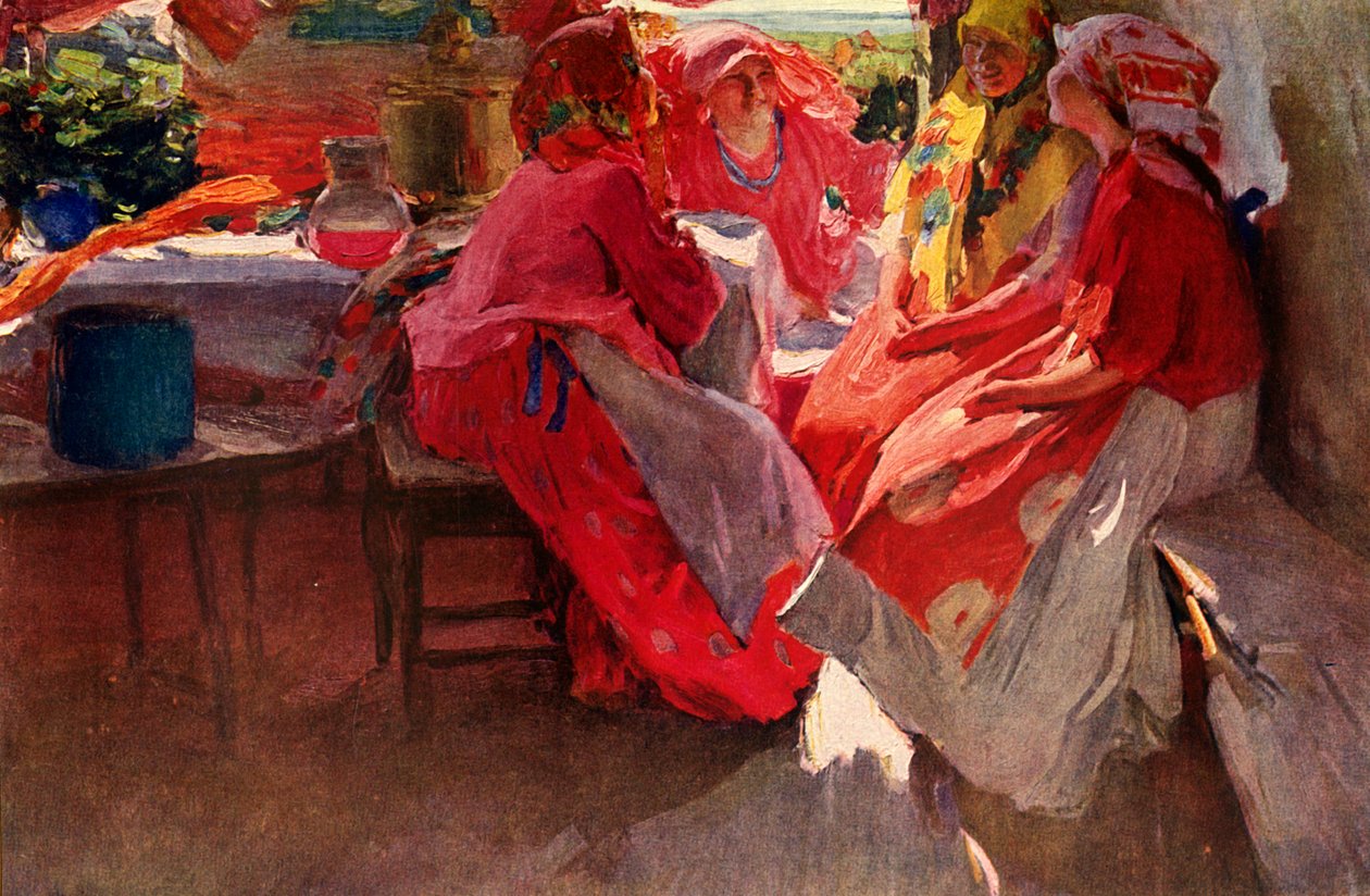 "Paying a Visit", 1915, 1939. tekijältä Abram Arkhipov