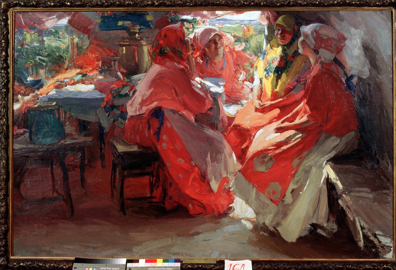 Les visiteurs (vieraat) tekijältä Abram Efimovich Arkhipov