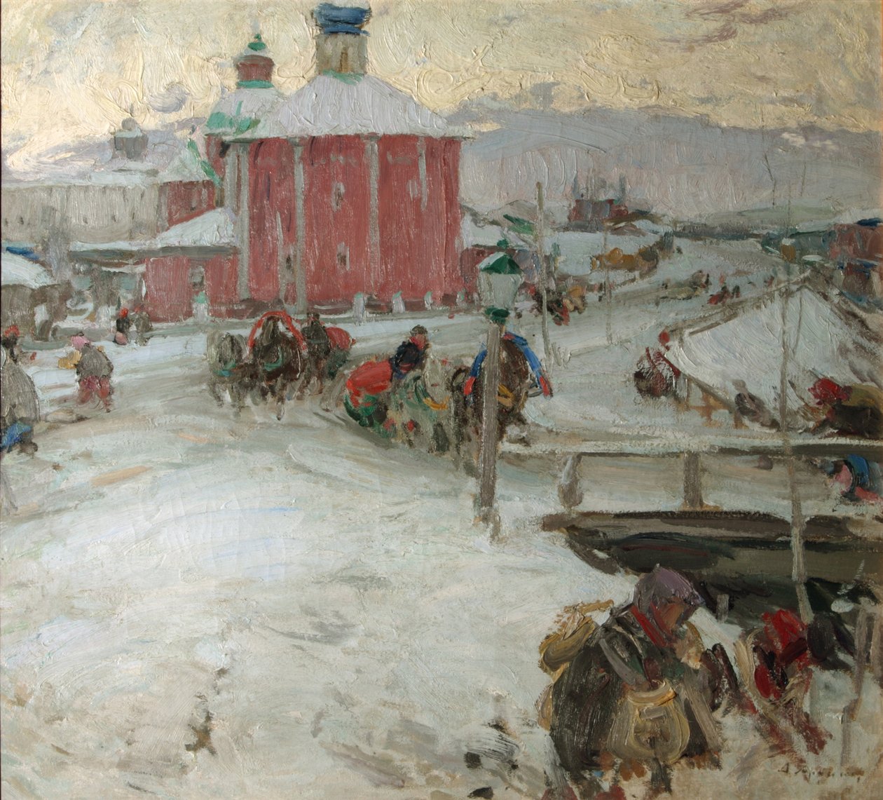 Talvi, 1909 tekijältä Abram Efimovich Arkhipov