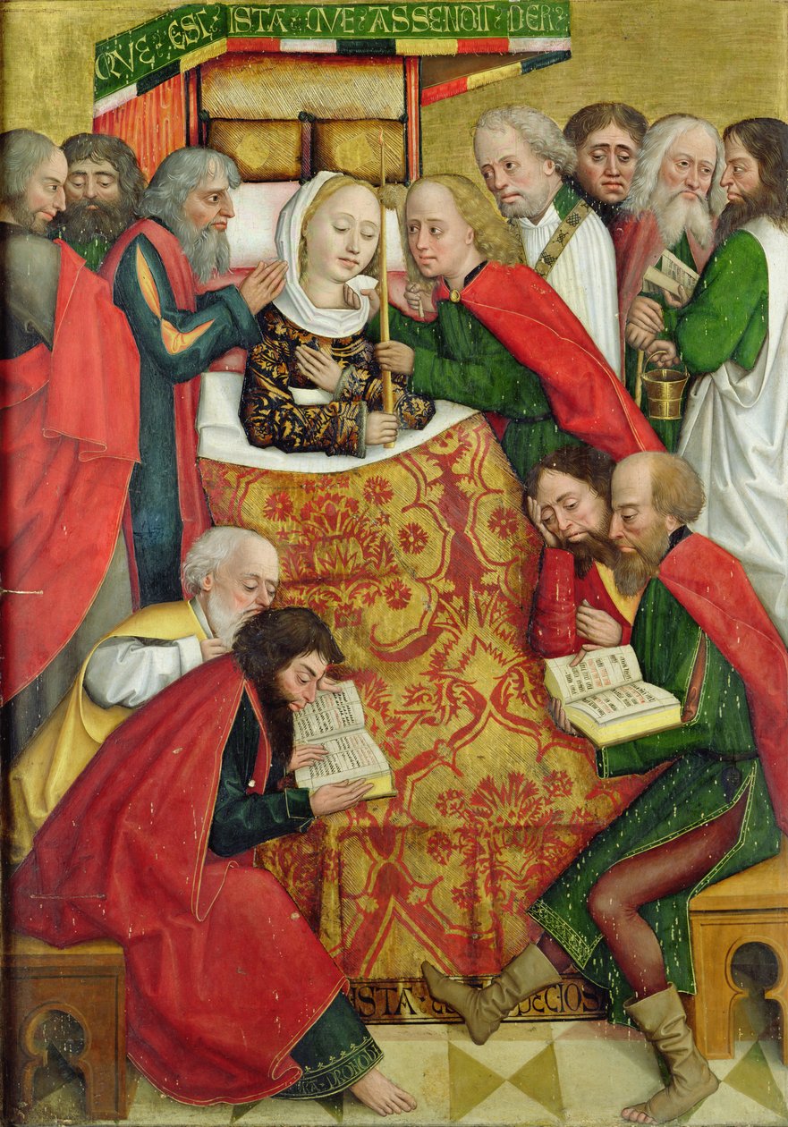 Neitsyen kuolema, kupolialttarilta, 1499 (tempera paneelissa) tekijältä Absolon Stumme