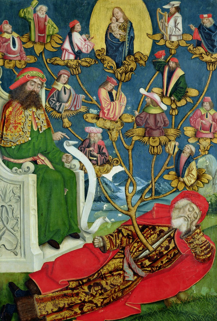 Jessen puu, kupolialttarilta, 1499 (tempera paneelissa) (katso 145501-15) tekijältä Absolon Stumme