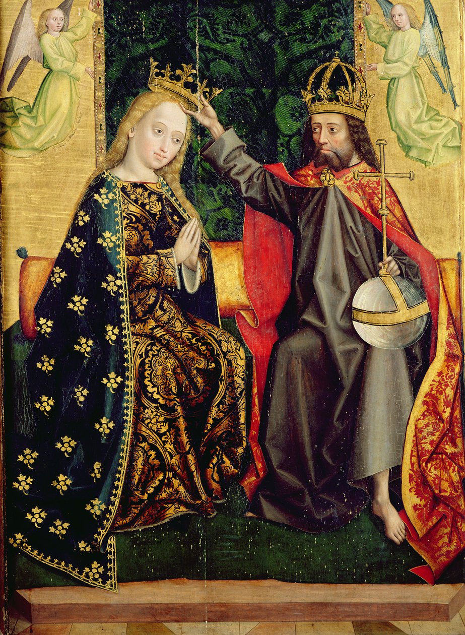 The Virgin Enthroned, kupolialttarilta, 1499 (tempera paneelissa) tekijältä Absolon Stumme