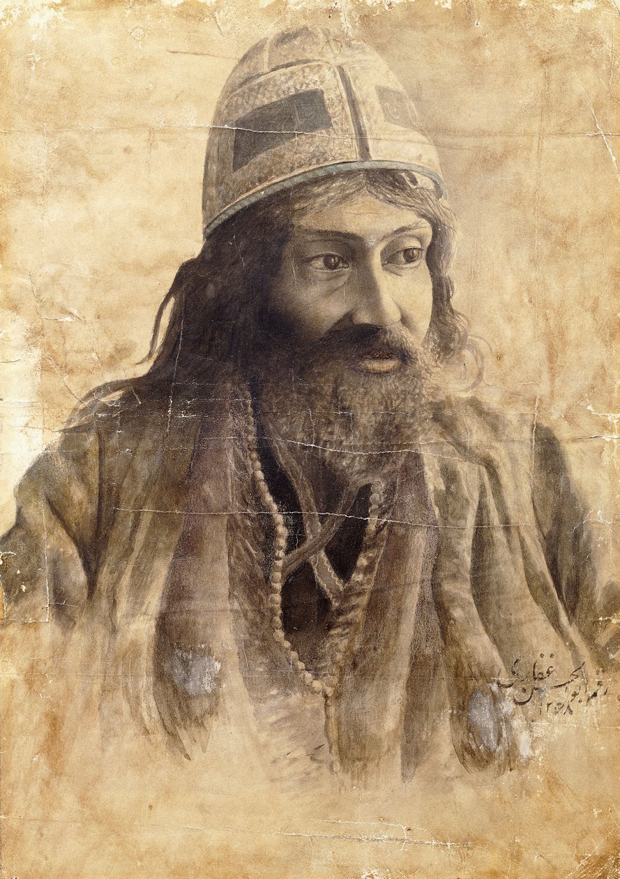 Dervish, n. 1851-2 tekijältä Abul Hassan Ghaffari
