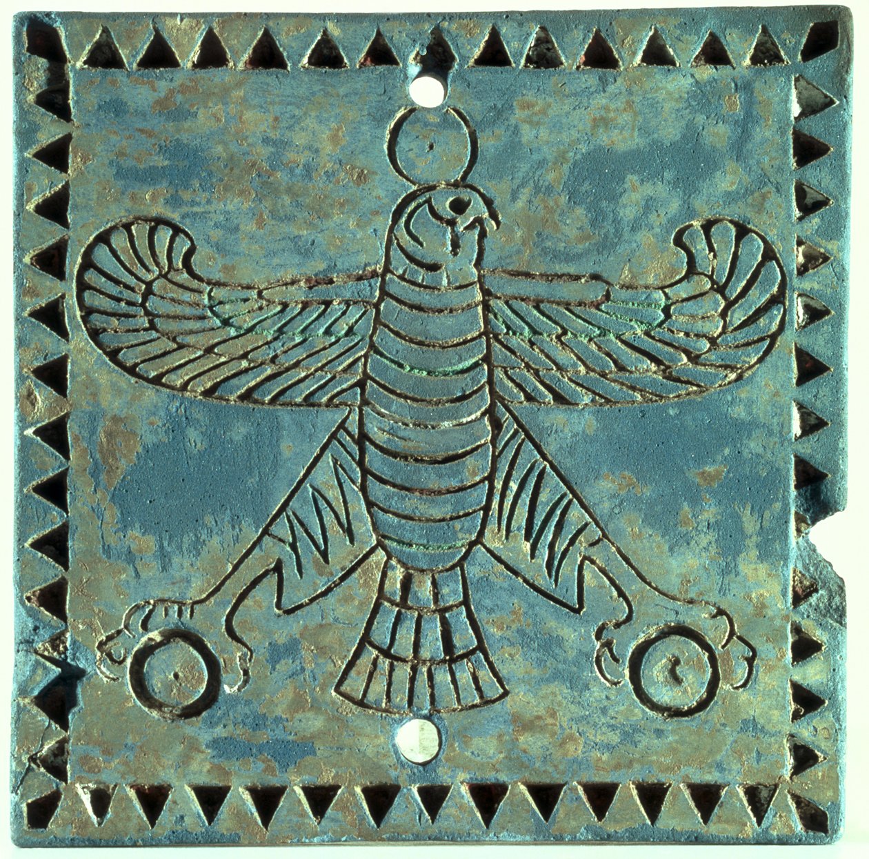 Kotkaa kuvaava laatta, 500-480 eKr. (lasitettu keramiikka) tekijältä Achaemenid