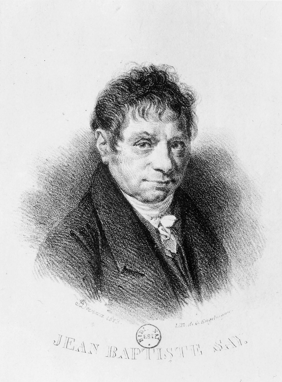 Jean Baptiste Sayn (1767-1832) muotokuva, kaiverrus Godefroy Engelmann (1788-1839) (litografia) tekijältä Achille Devéria