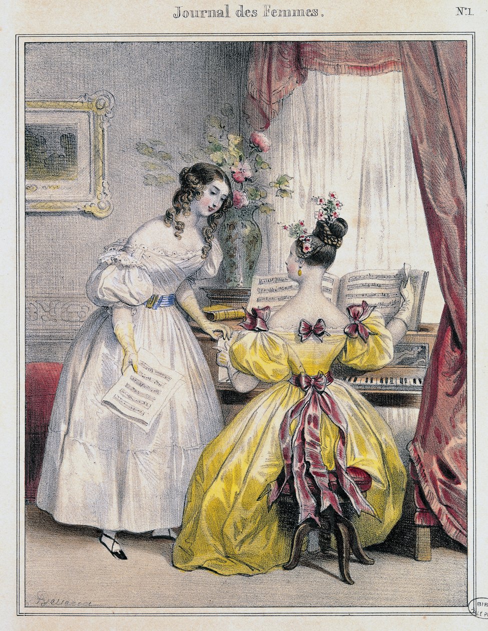 Preludi, "Journal des Femmes", 1830-48 tekijältä Achille Devéria