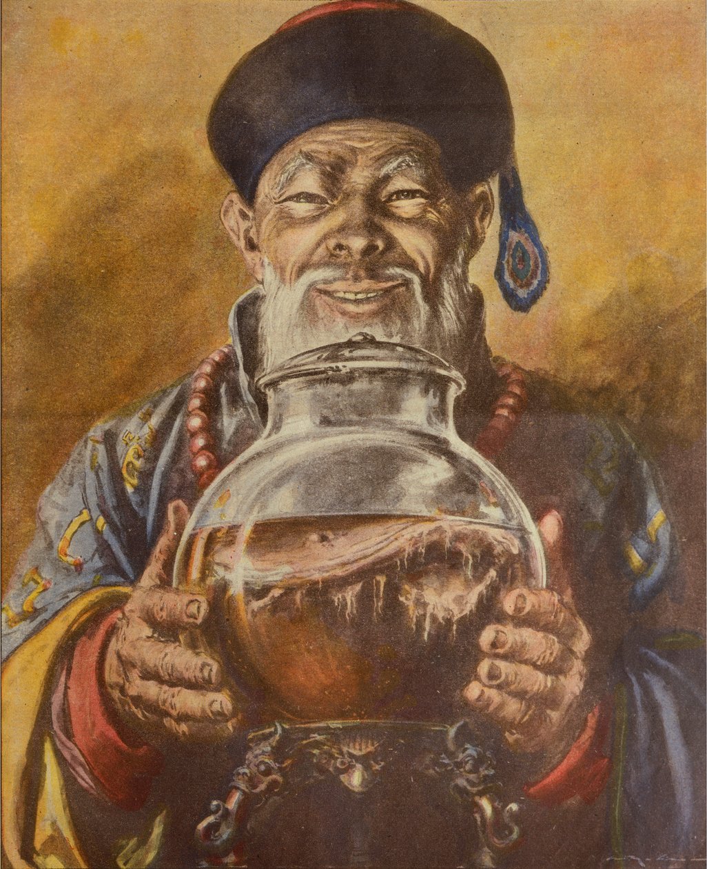 Kiinalainen sieni, kirjoittanut Achille Beltrame, kuvitus, kuvittaja Walter Molino (1915-1997), La Domenica del Corrieresta tekijältä Achille Beltrame