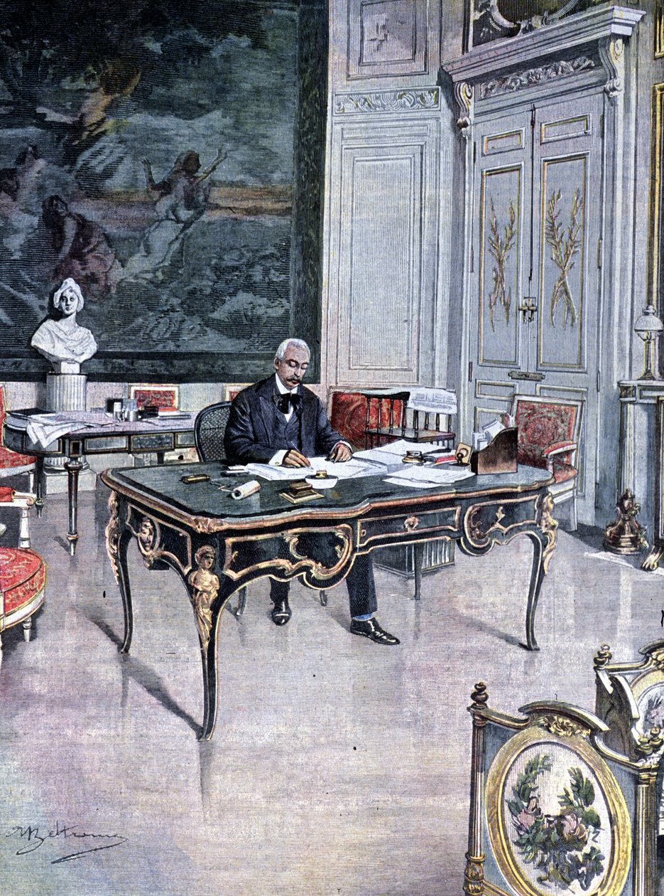 Ranskan tasavallan presidentti Félix Faure vuonna 1899 Kuvitus: Achille Beltrame tekijältä Achille Beltrame