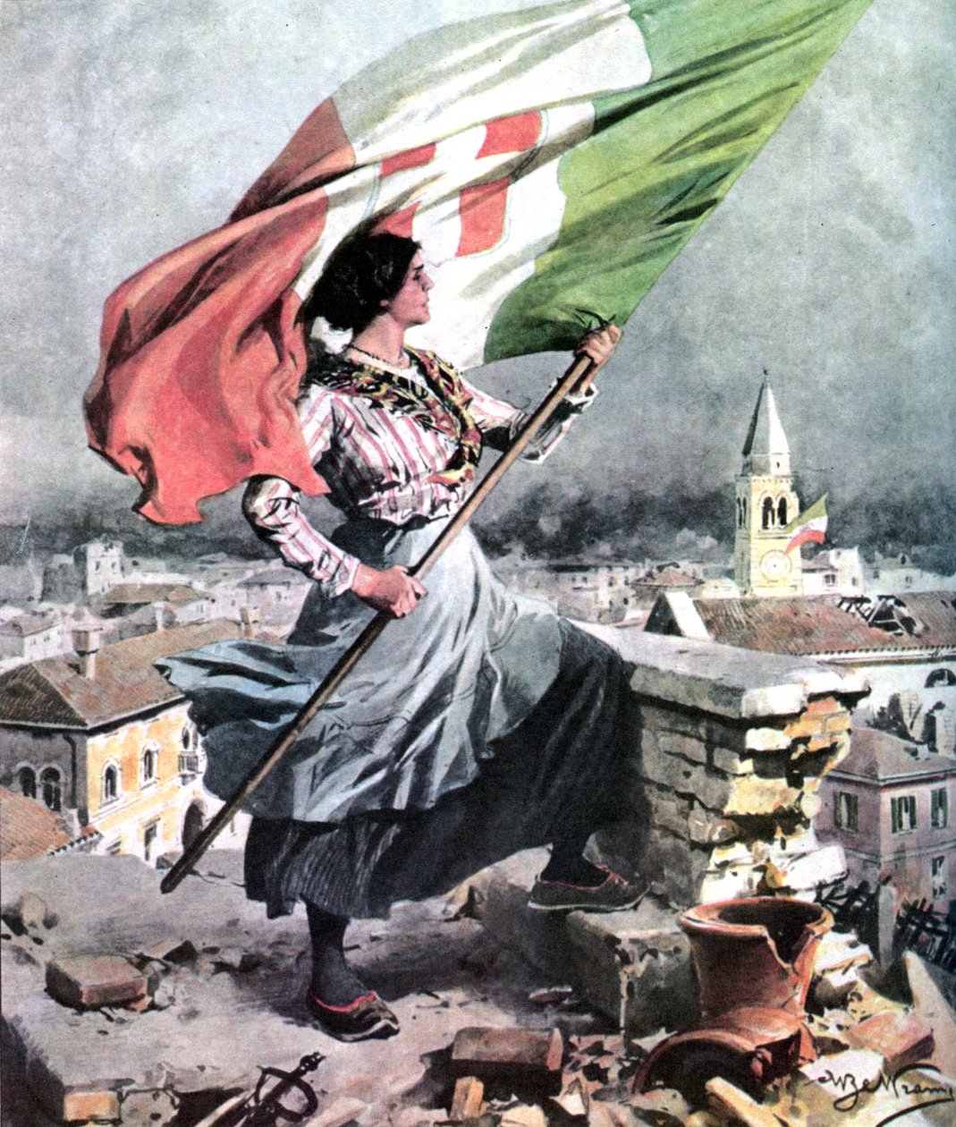 Ensimmäinen maailmansota 1915 1918 Italia-Vittorio Veneto tekijältä Achille Beltrame