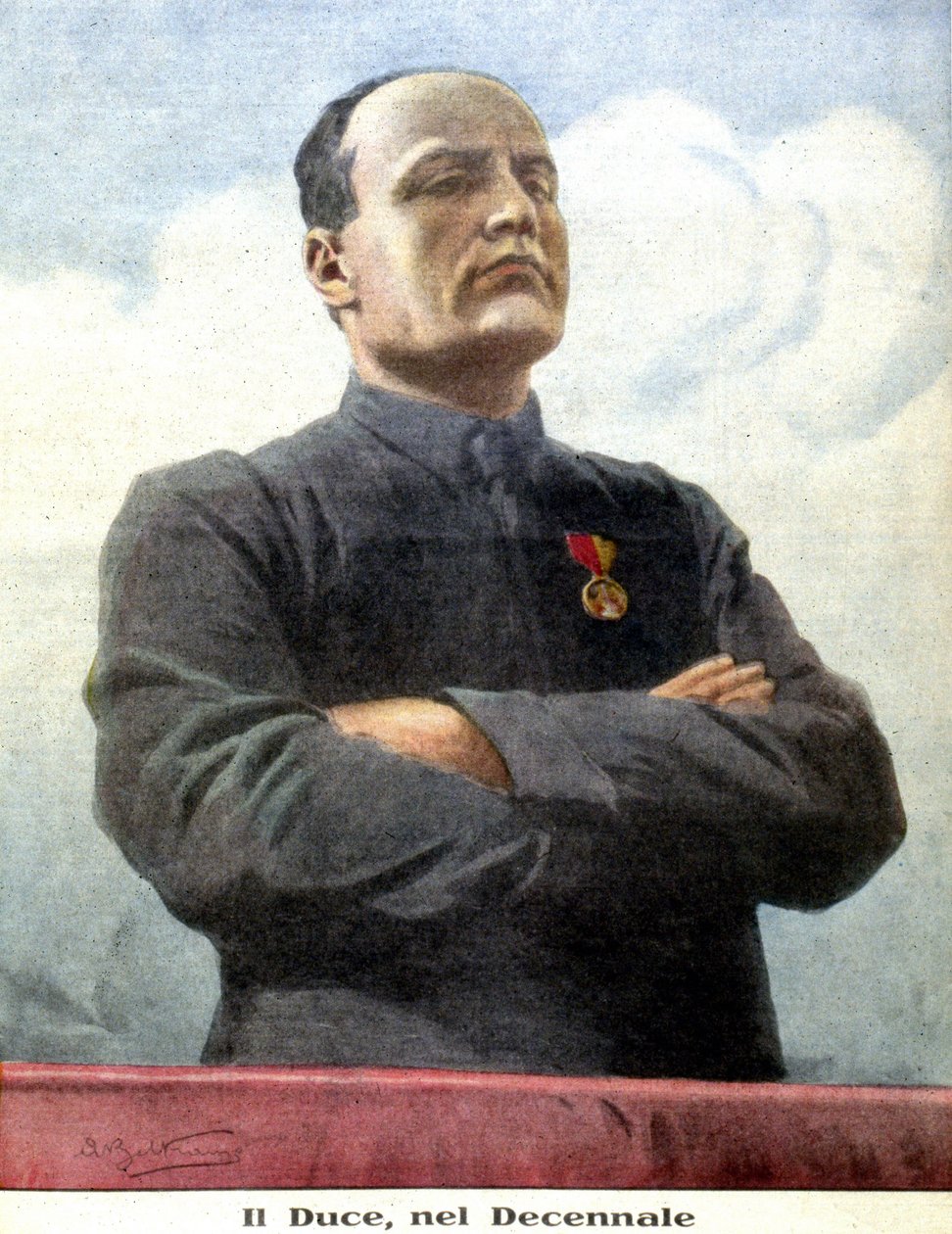 Benito Mussolinin muotokuva Achille Beltramesta vuonna 1932 tekijältä Achille Beltrame