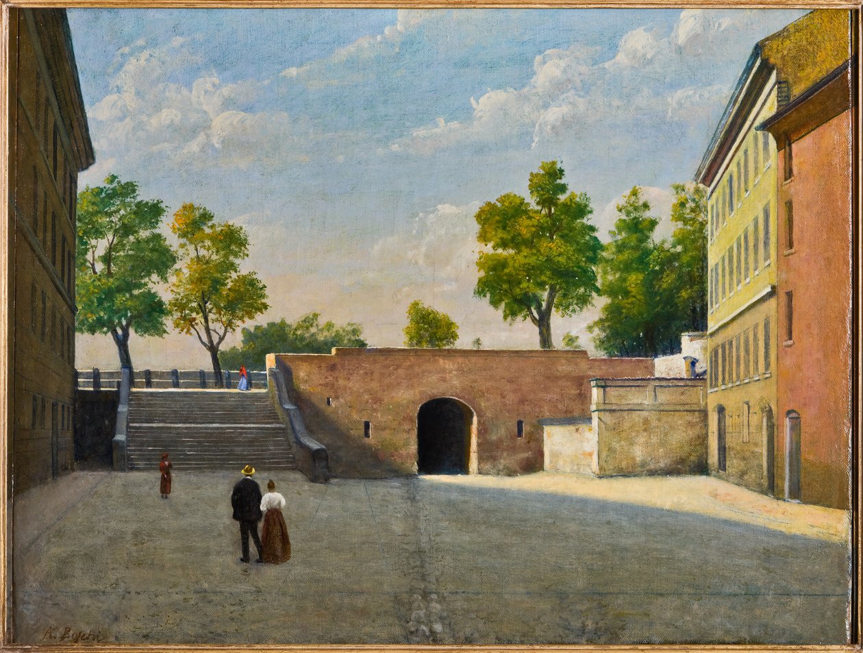Porta Bologna Modenassa (öljy kankaalle) tekijältä Achille Boschi