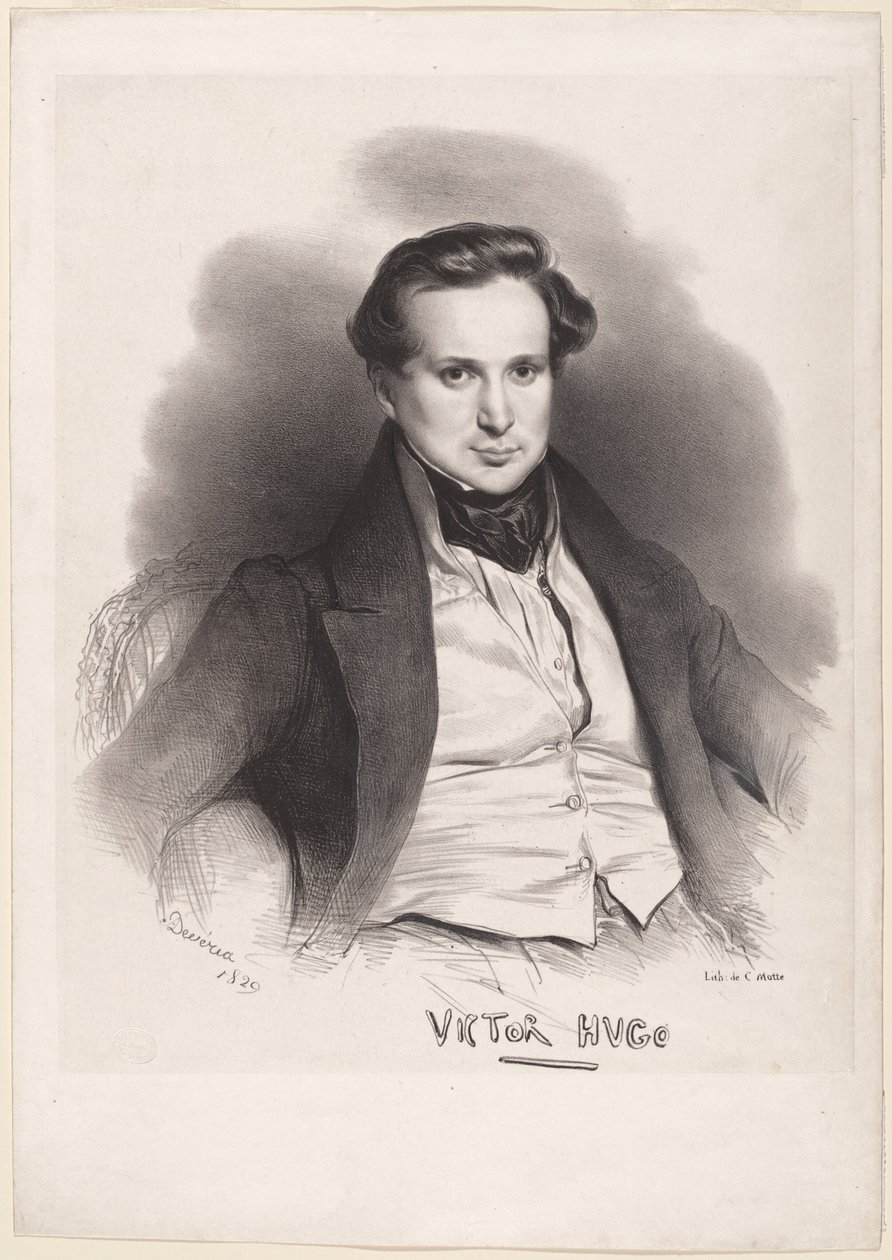 Victor Hugo tekijältä Achille Devéria