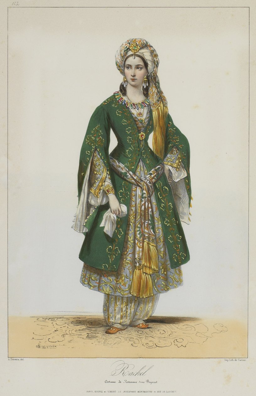 Élisa Rachel Roxanena Racinen Bajazetissa, 1838 tekijältä Achille Devéria