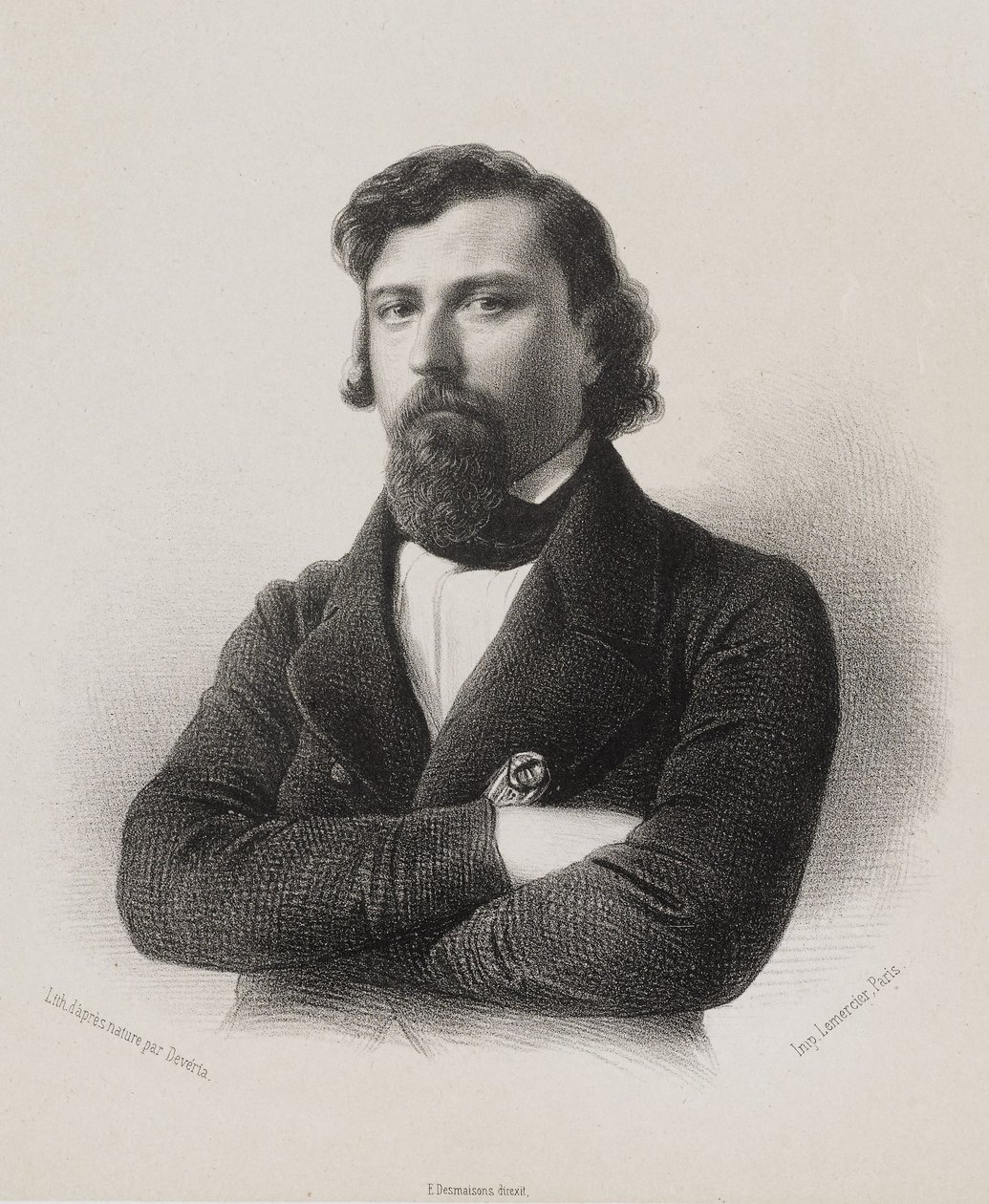 Kansalliskokous, kansanedustajien galleria - Jules André Sébastien Fargin-Fayolle tekijältä Achille Devéria