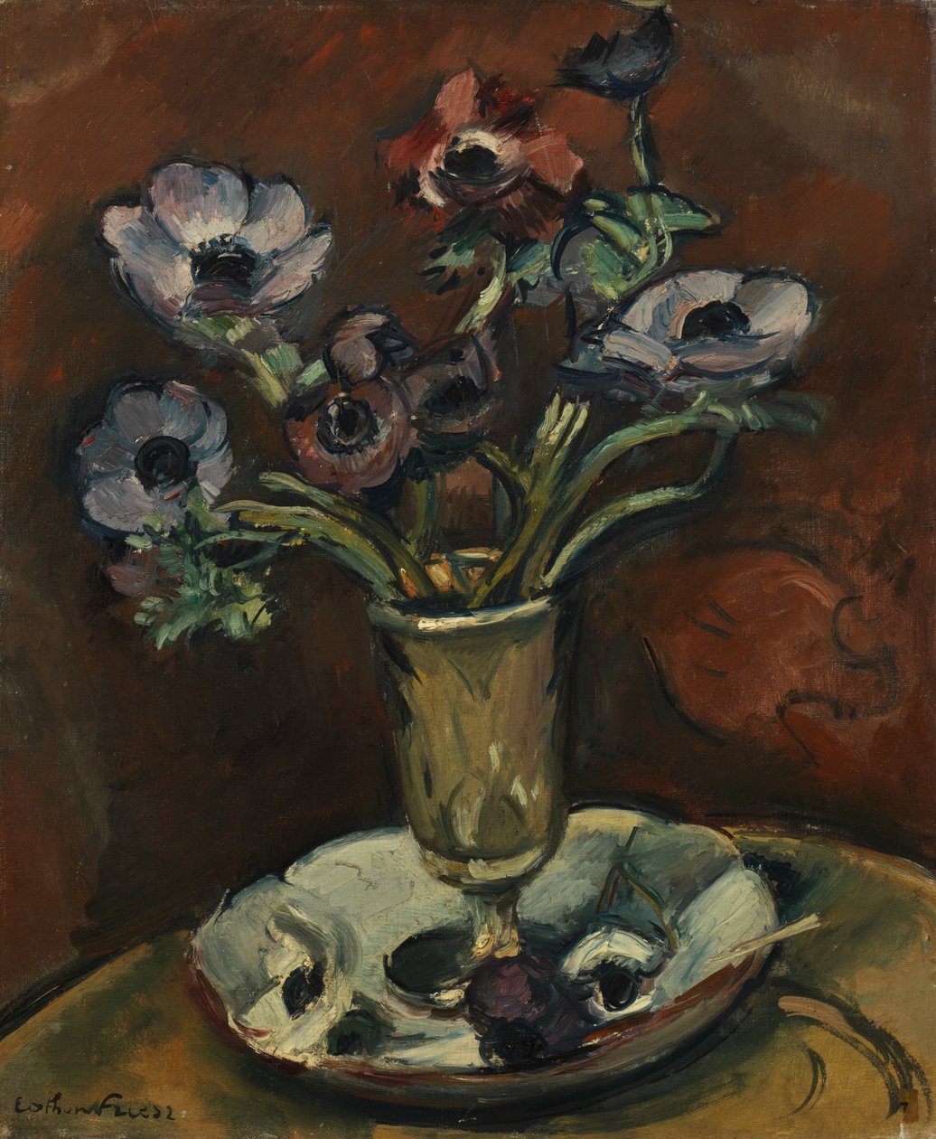 Asetelma anenomeilla, n. 1922 (öljy kankaalle) tekijältä Achille Emile Othon Friesz