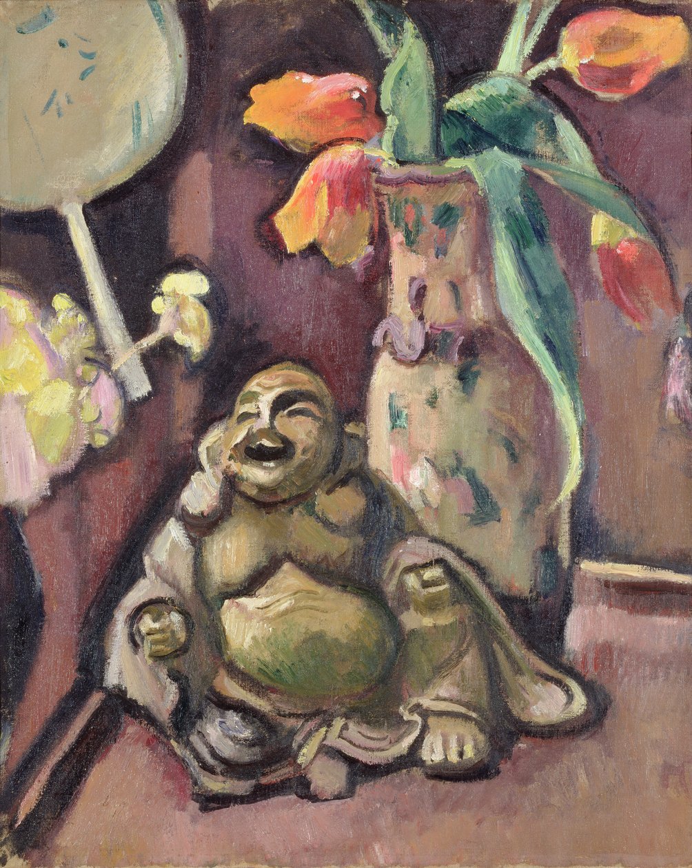 Asetelma Buddha-patsaan kanssa tekijältä Achille Emile Othon Friesz