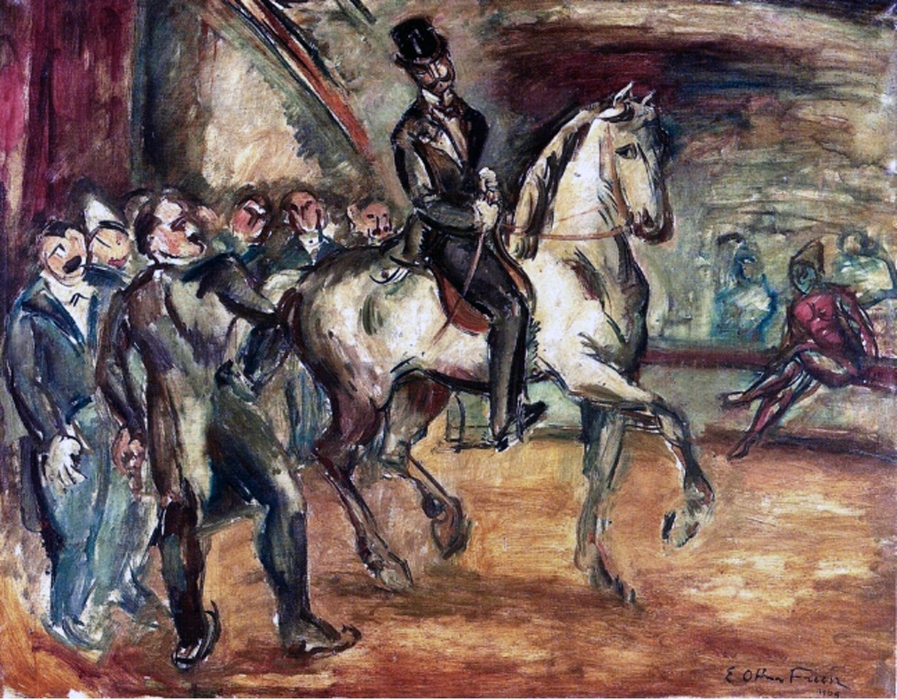 Treenit Medrano Circusissa tekijältä Achille Emile Othon Friesz