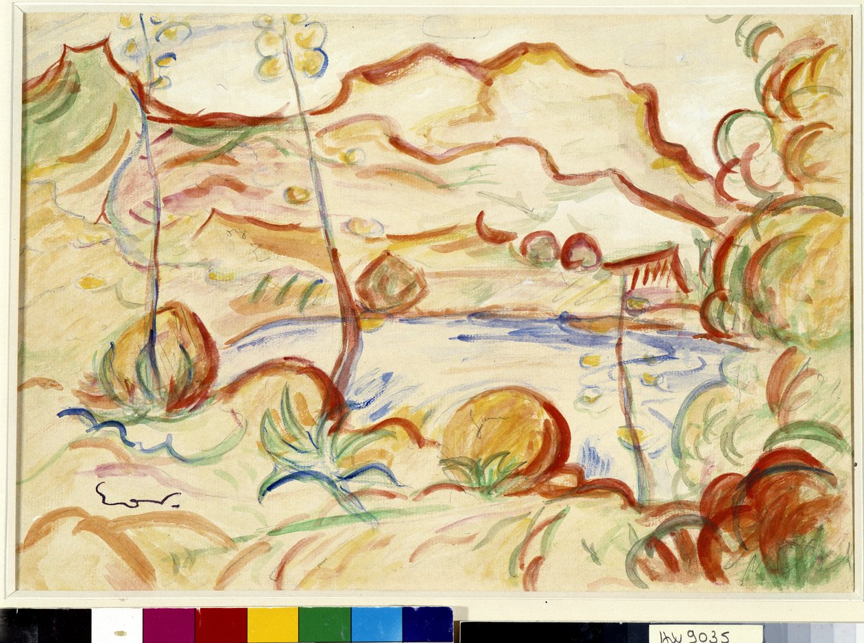 Näkymä Cassisista, Cap Canaillesta tekijältä Achille Emile Othon Friesz