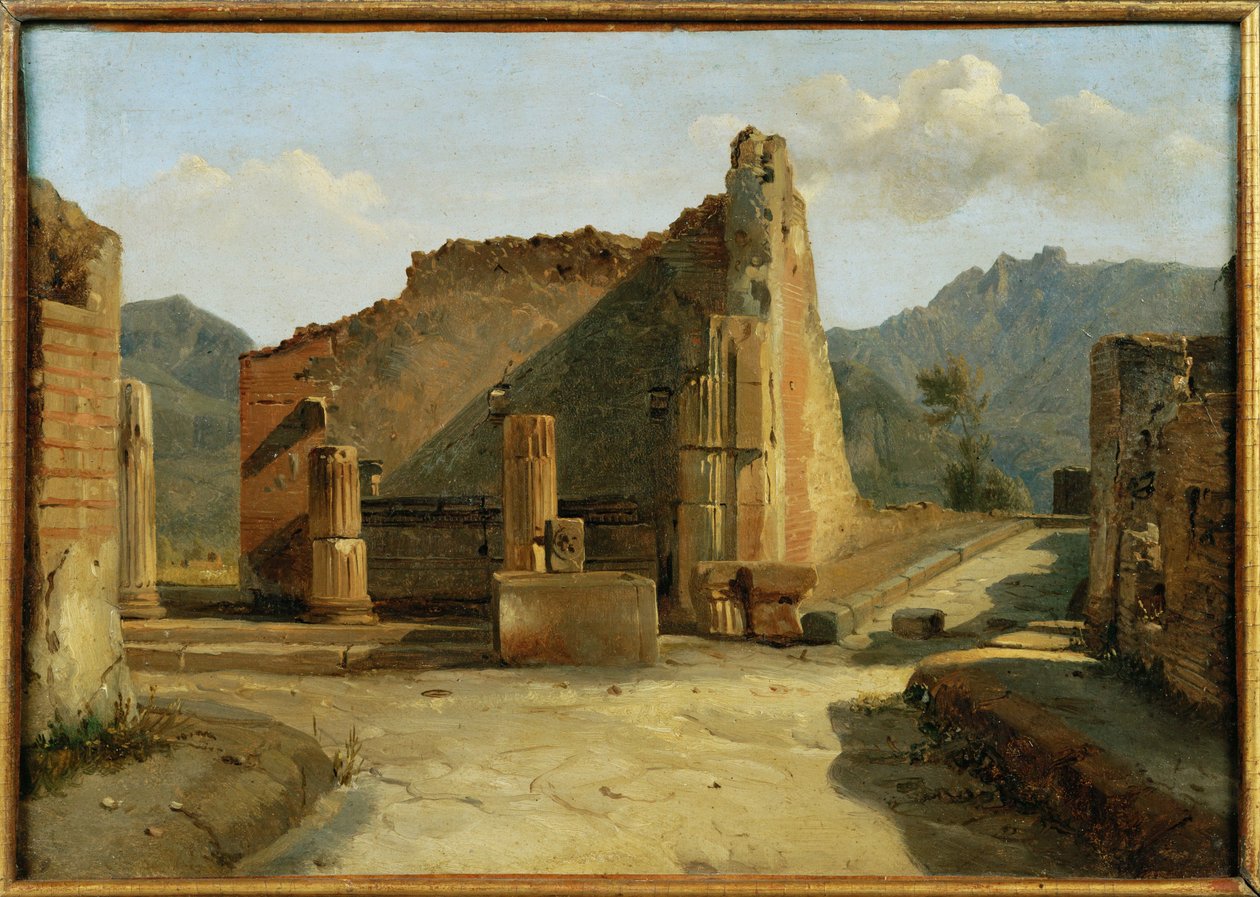 Pompeijin Forum ... tekijältä Achille Etna Michallon