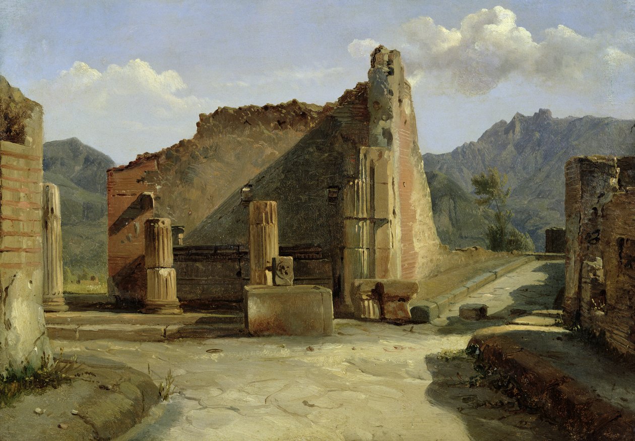 Pompejin foorumi (öljy kankaalle) tekijältä Achille Etna Michallon