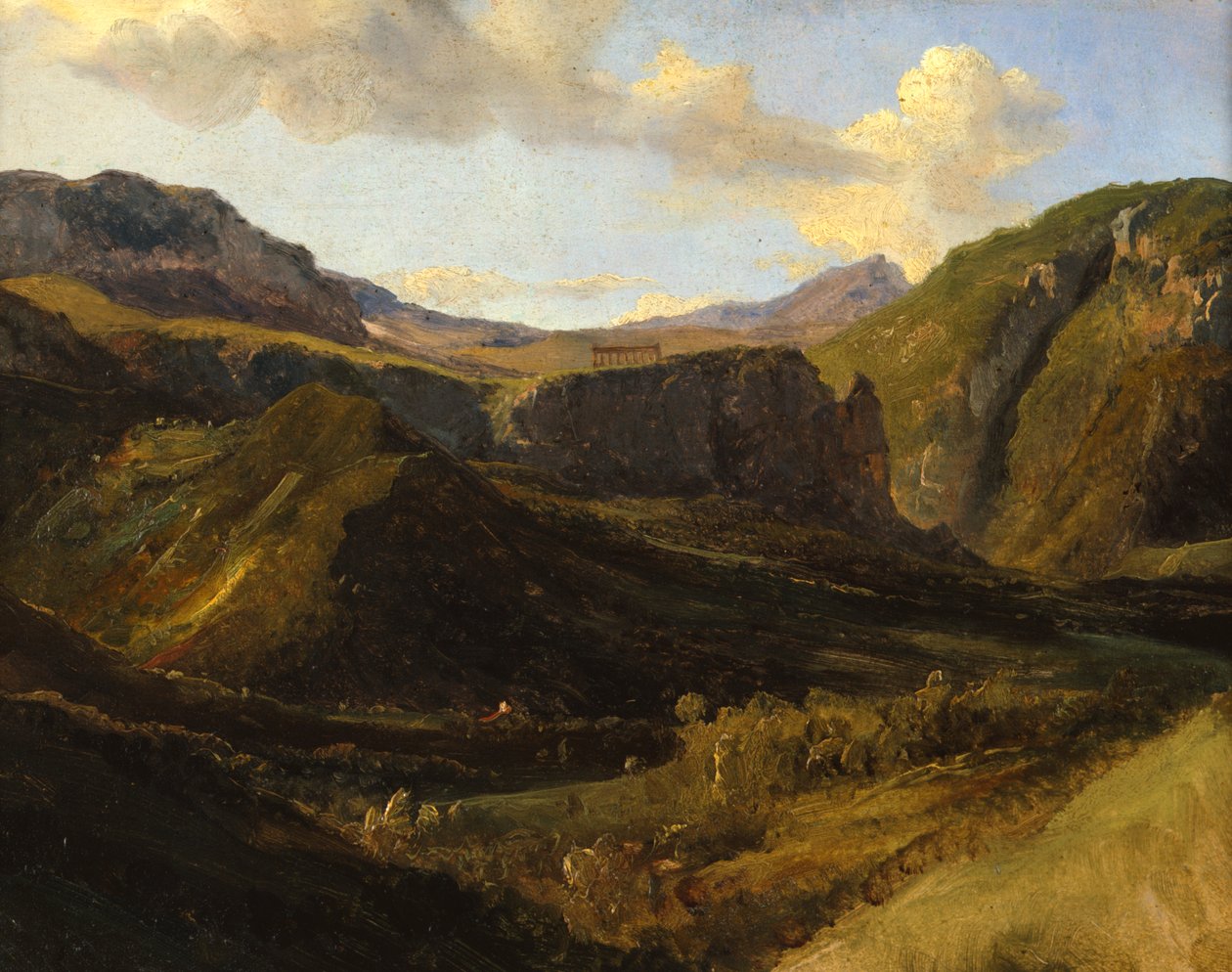 Segesten temppeli, 1810-1822 tekijältä Achille Etna Michallon