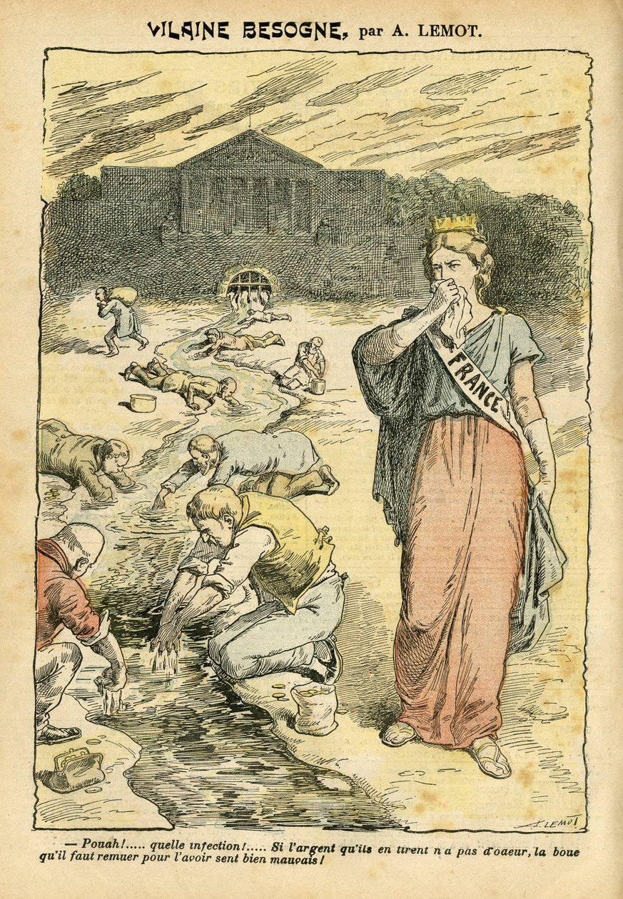 Kuva Achille Lemotista (1846-1909) Le Pelerinissä, 26.6.2004 - Vilaine-teos - Republicain Republique, Religion Faith, hopea, edustajainhuone, Bloc des gauche - Marianne, Ranska (Allegorie de) - Pesu/pesula tekijältä Achille Lemot