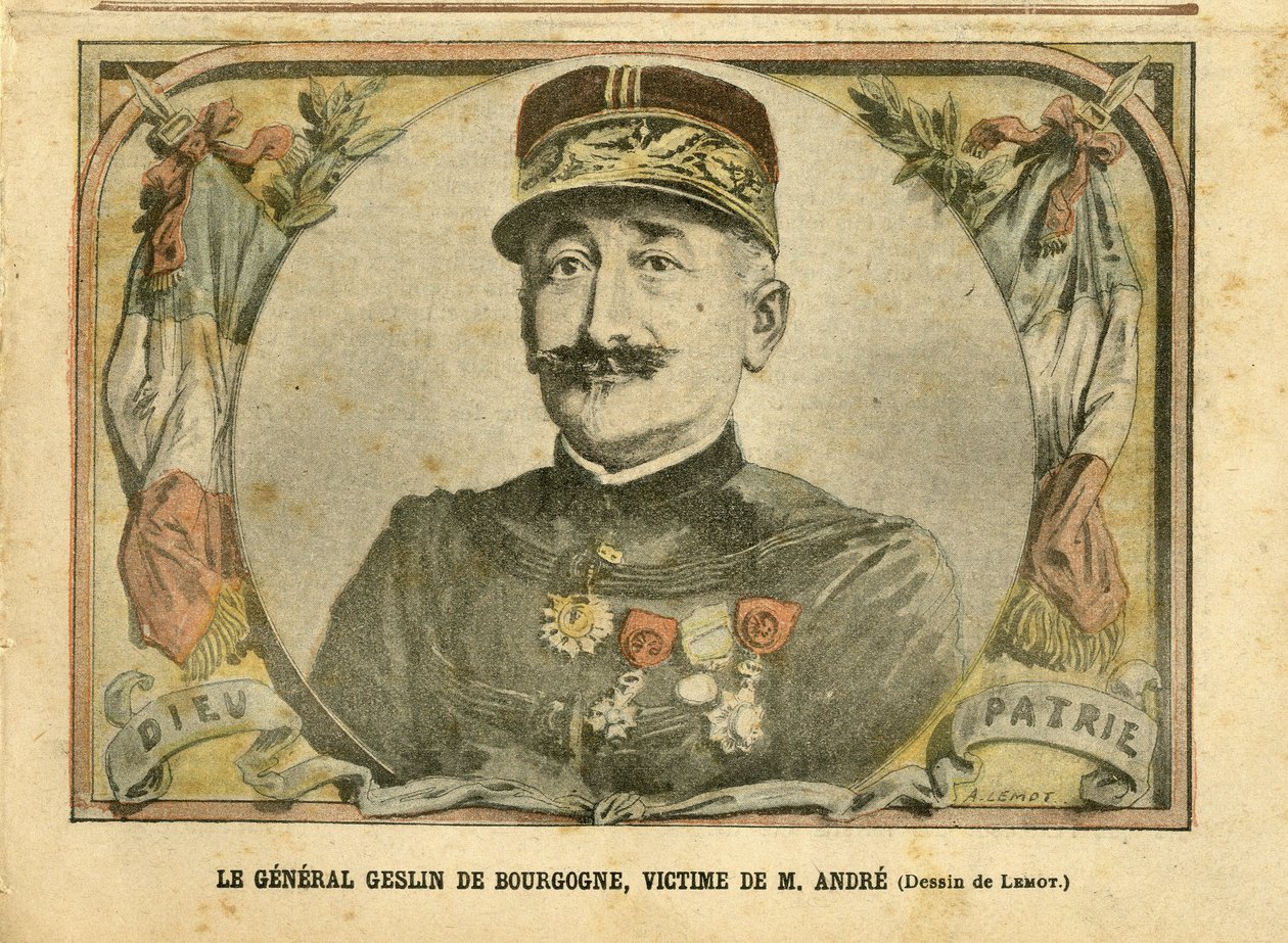 Kuva Achille Lemotista (1846-1909) Le Pelerinissä, 27.3.2004 - Kenraali Geslin Burgundiasta. Andrew - armeija, korttitapaus - Andrew Louis, kenraalit, Julius Henry Geslin Burgundiasta (1812-1897) tekijältä Achille Lemot