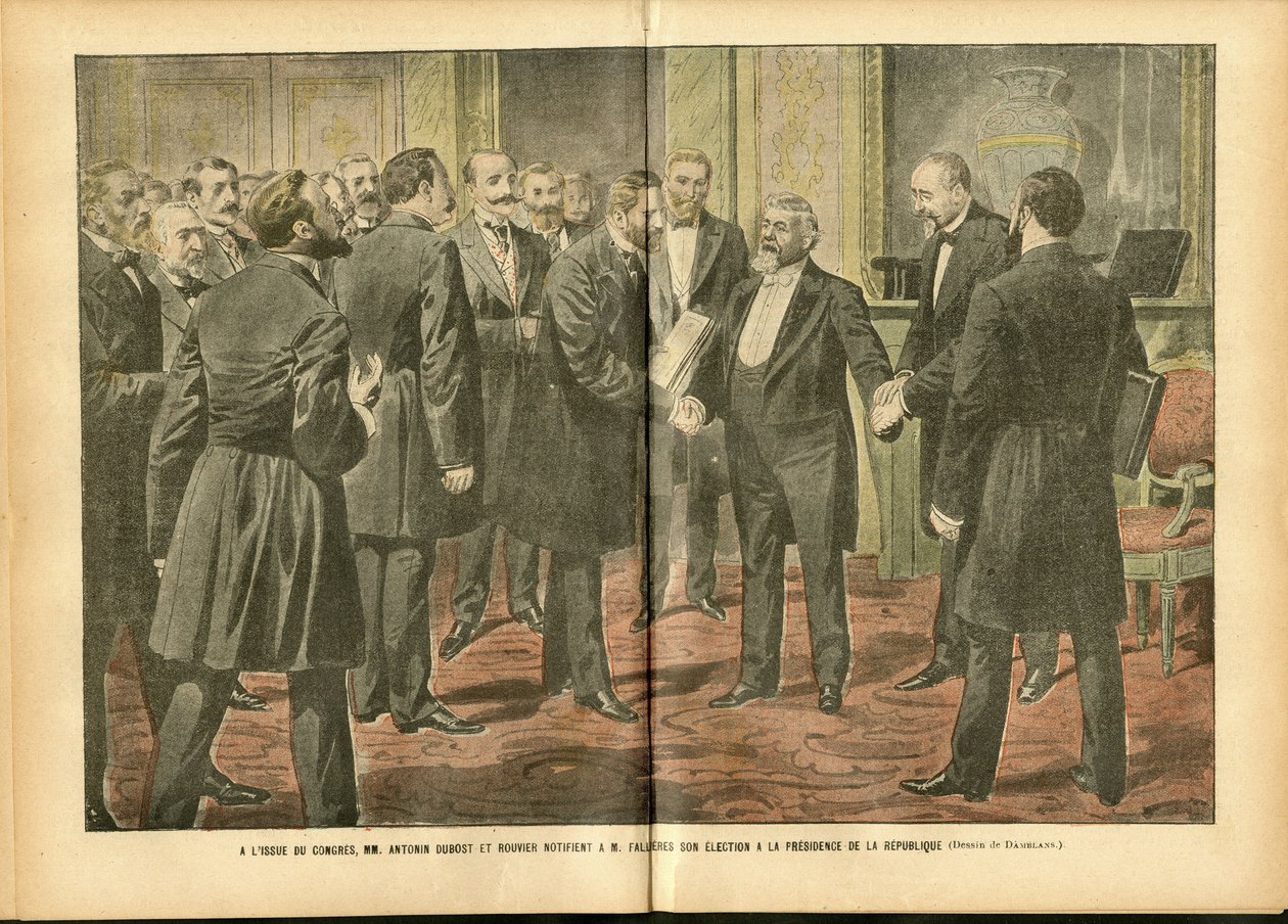 Kuva Achille Lemotista (1846-1909) Le Pelerinissä, 28.1.2006 - Vaalit, tasavallan presidentti - Fallieres Armand (1841-1931) tekijältä Achille Lemot