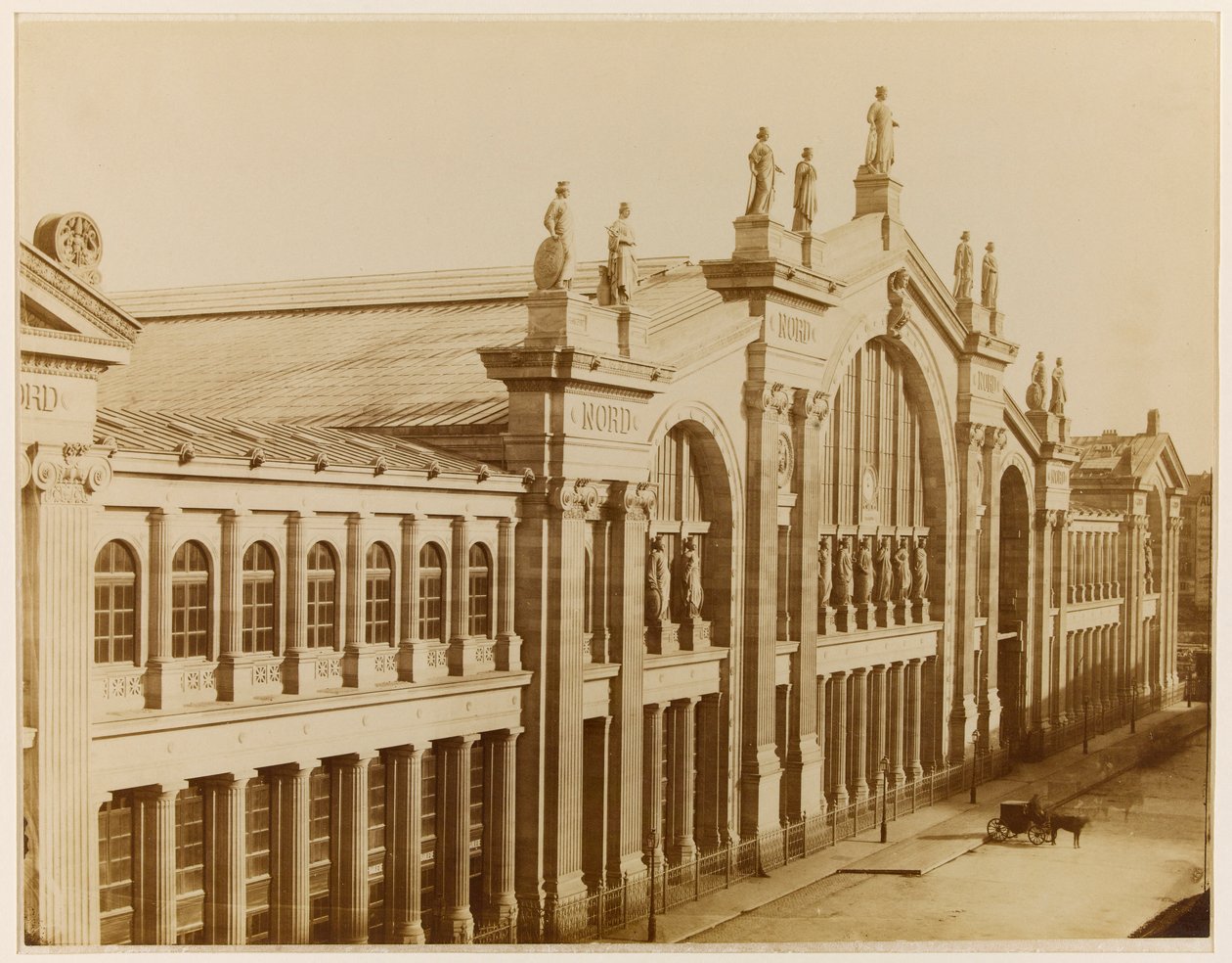 Gard du Nord, Pariisi, noin 1870-80 (kuva). tekijältä Achille Quinet