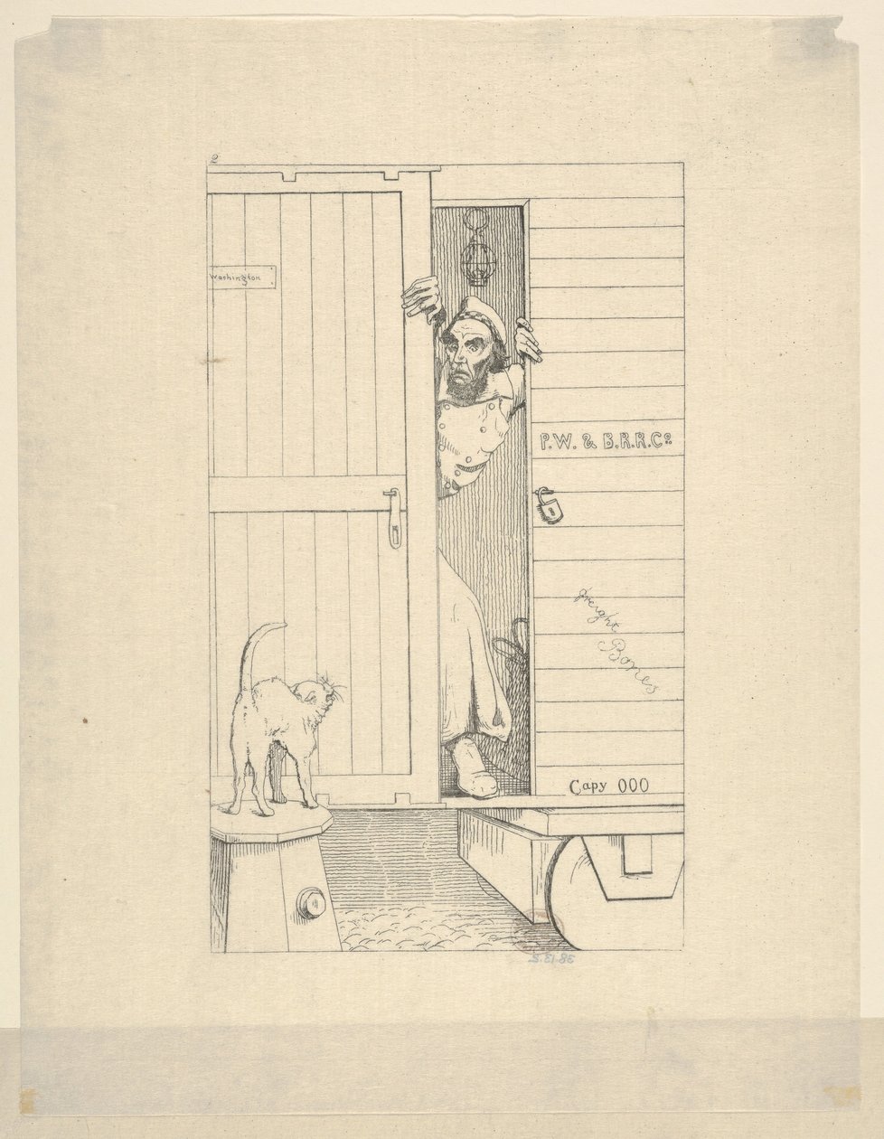 Kulku Baltimoren läpi Konfederaation sodan etsauksista, 1861-63. tekijältä Adalbert John Volck