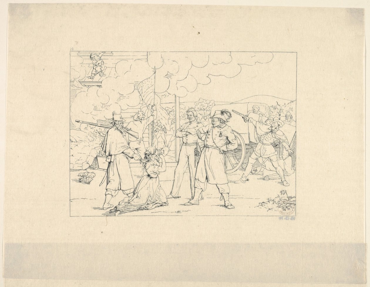 Valiant Men Dat Fite Mit Siegel Confederate War Etchingsistä, 1861-63. tekijältä Adalbert John Volck