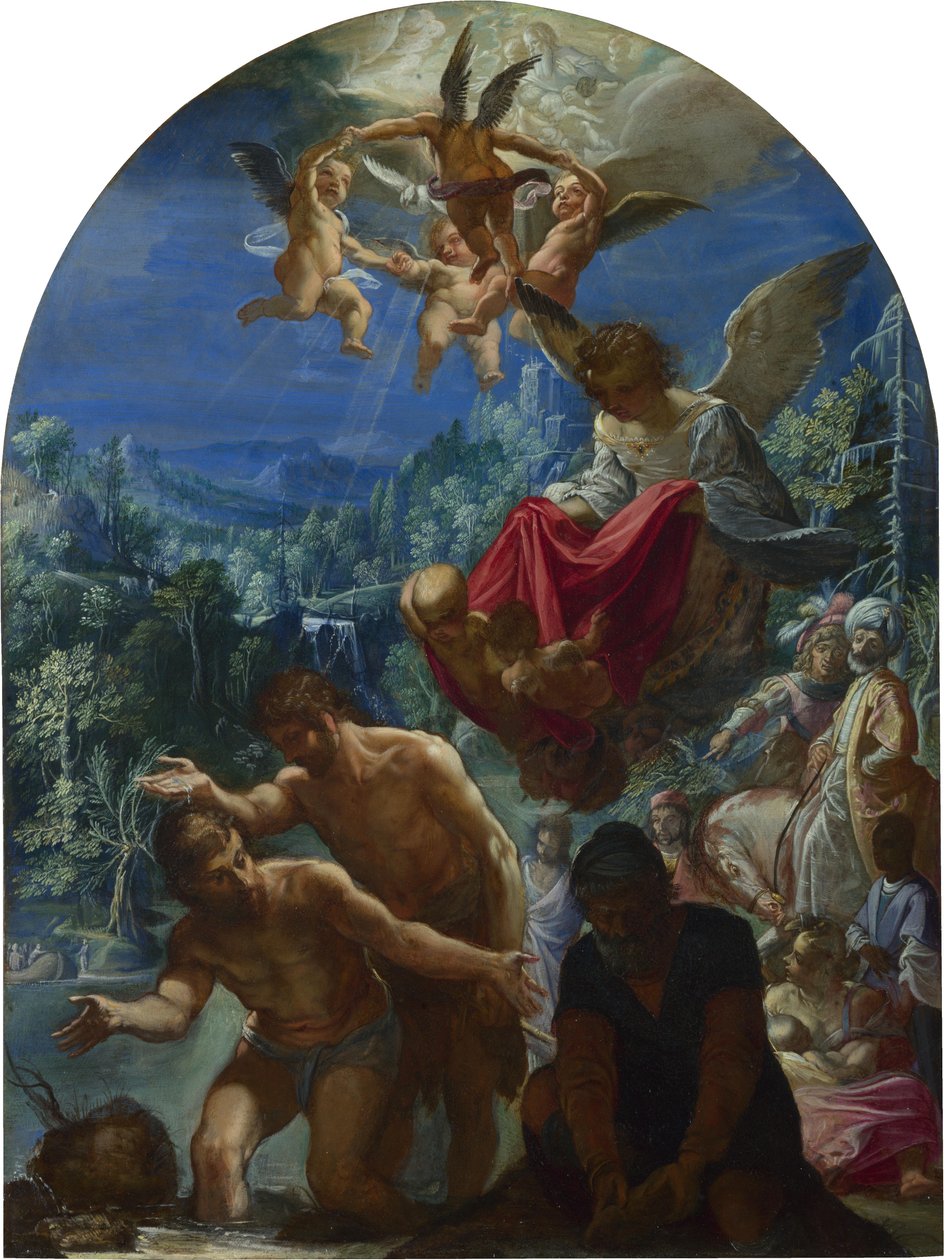 Kristuksen kaste tekijältä Adam Elsheimer