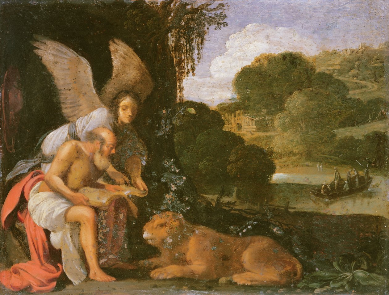 St. Jerome erämaassa tekijältä Adam Elsheimer