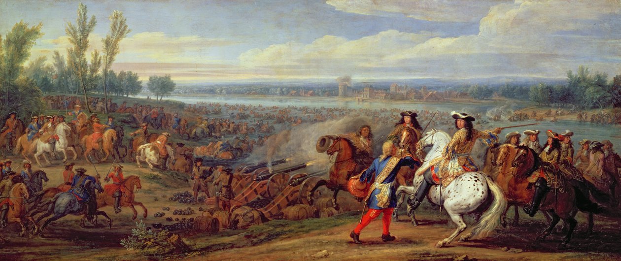 Reinin ylitys, 12. kesäkuuta 1672 tekijältä Adam Frans van der Meulen