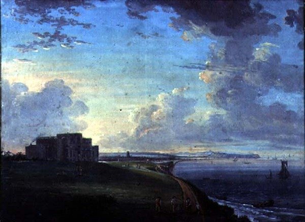 Highcliffe, lähellä Christchurchia, Dorsetissa, Buten markiisin kotia, idästä tekijältä Adam Callander