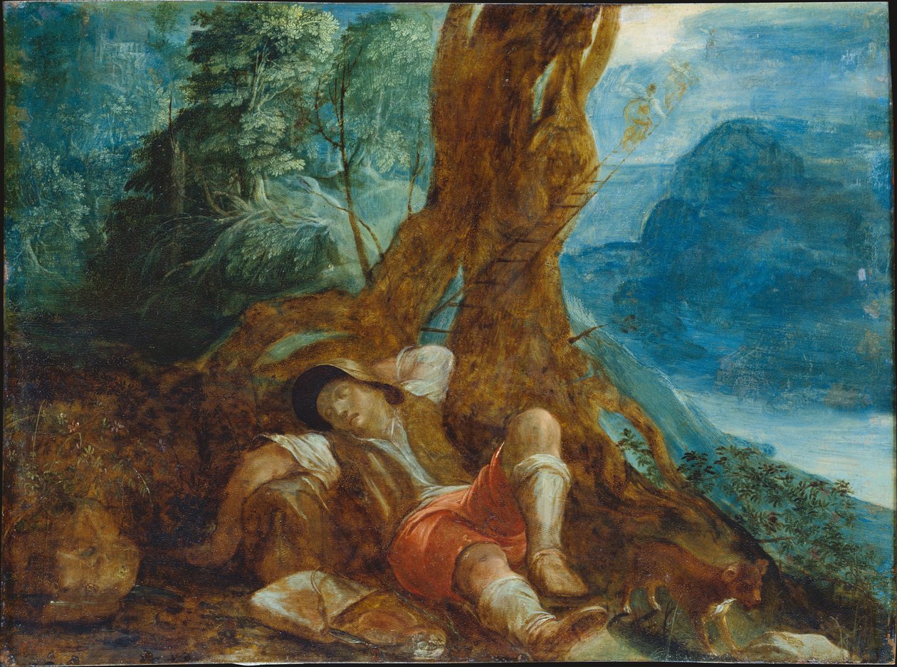Jaakobin uni tekijältä Adam Elsheimer