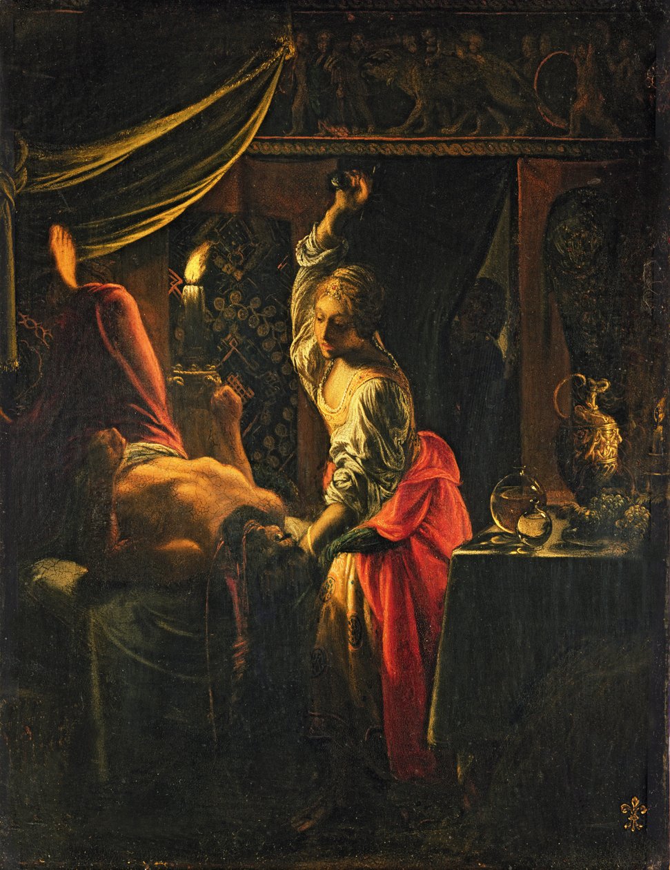 Judith ja Holofernes (öljy kankaalle) tekijältä Adam Elsheimer
