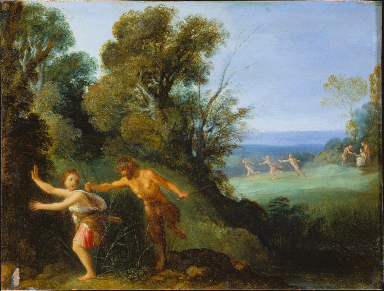 Pan ja Syrinx tekijältä Adam Elsheimer