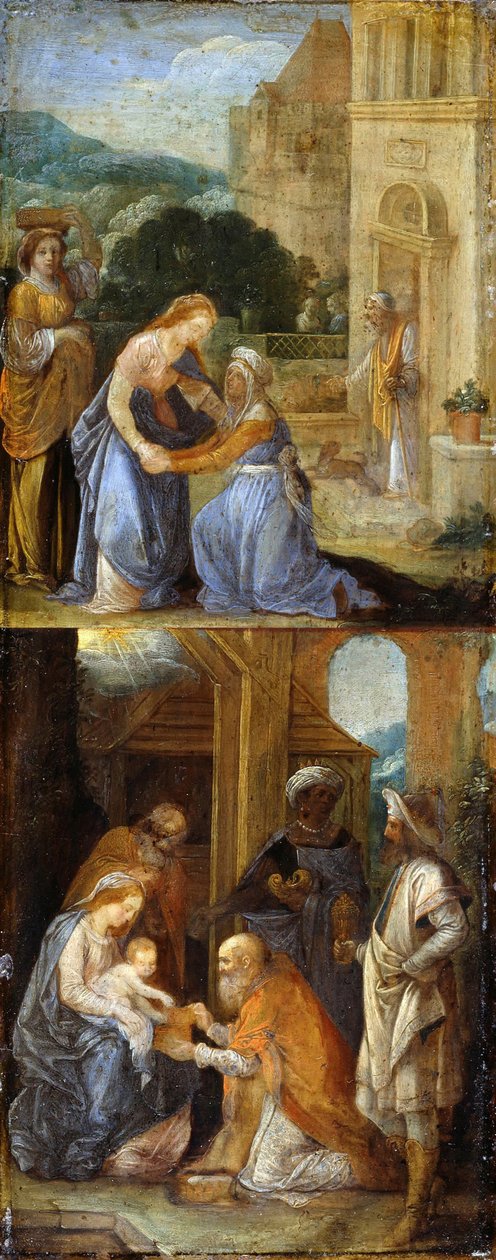Kohtauksia Neitsyen elämästä, 1578-1610 tekijältä Adam Elsheimer