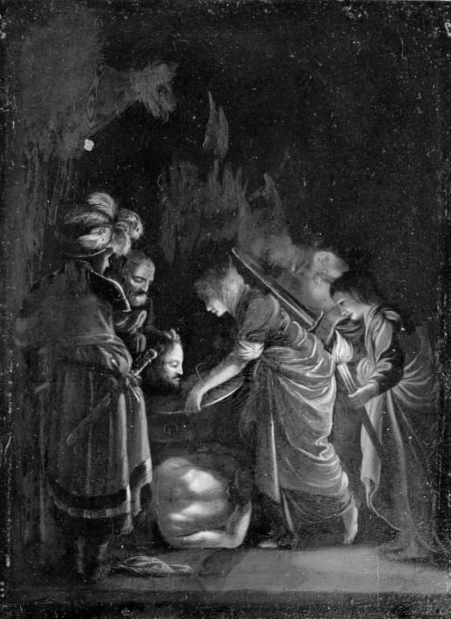 Pyhän Johannes Kastajan pään tuominen, yö tekijältä Adam Elsheimer