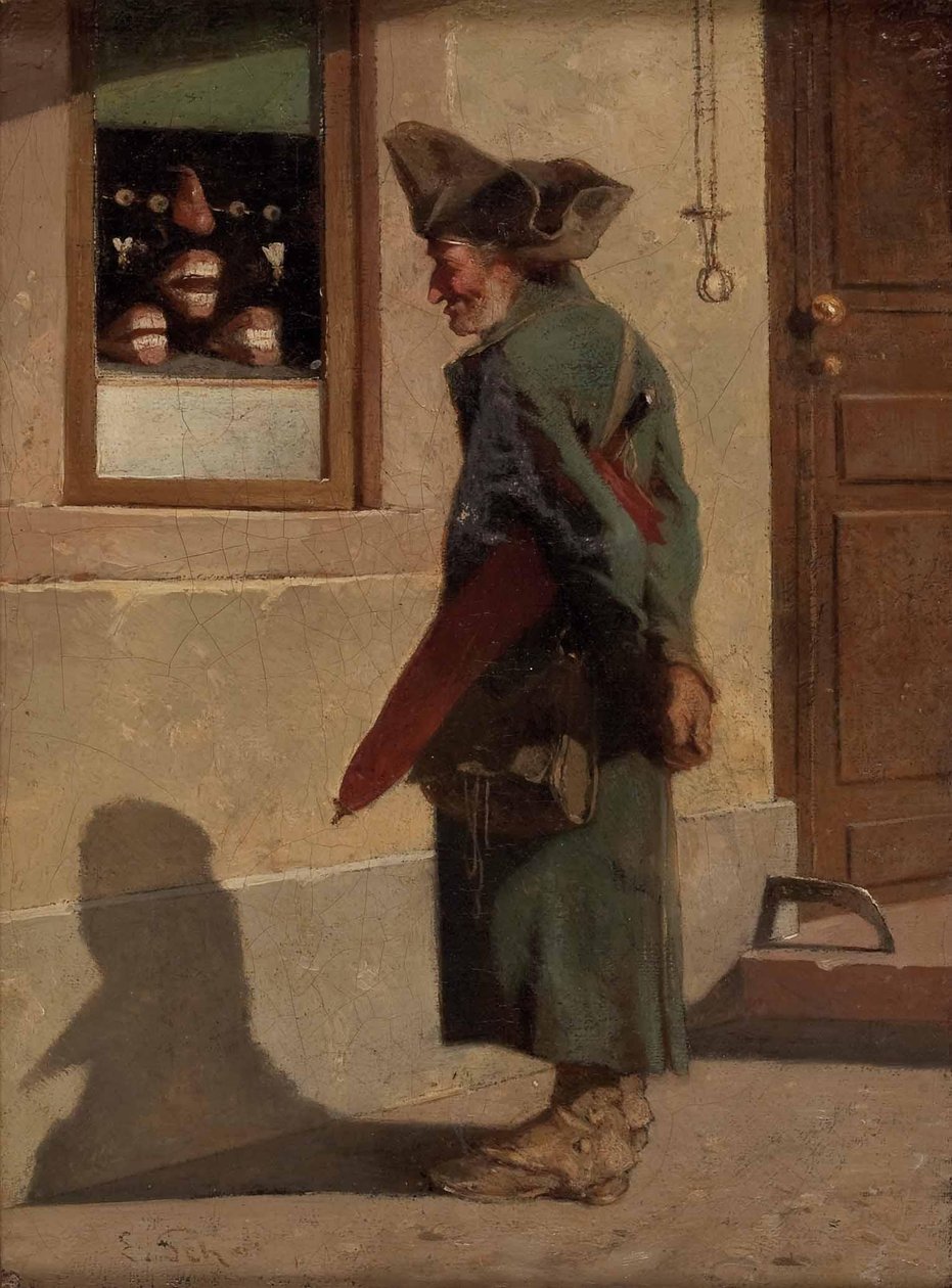 Sotilas hammasproteesiliikkeessä tekijältä Adam Ernst Schalck