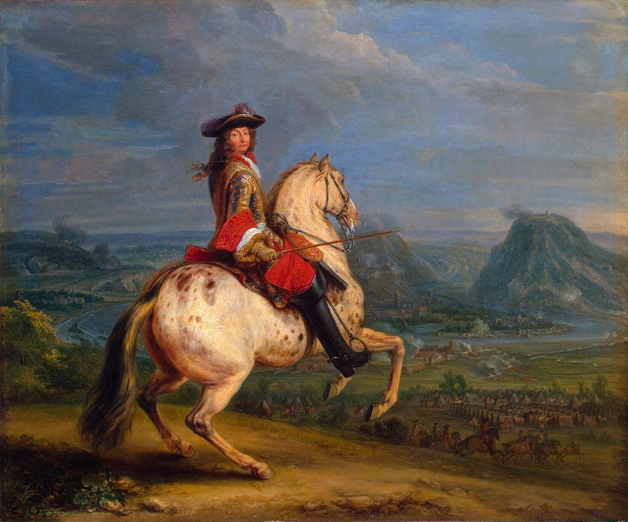 Ludvig XIV Besançonin valloittamisessa, 1674. tekijältä Adam Frans Meulen van der